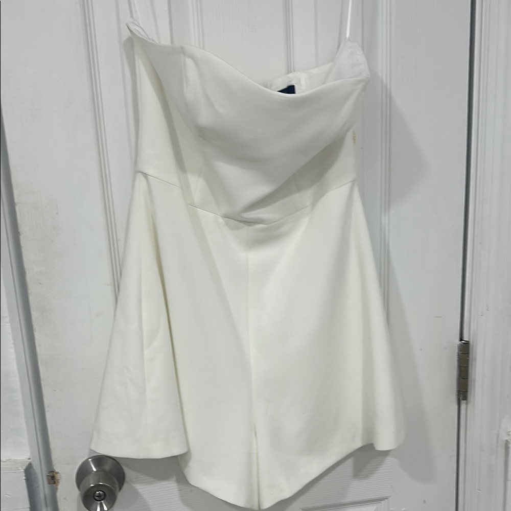 French connection Elegant White Strapless romper
